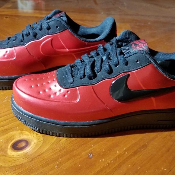 air force 1 foamposite pro cup red